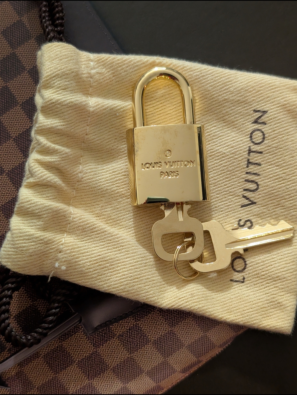 Louis Vuitton Rare Series Gold Padlock with Keys - Picture 2 of 11